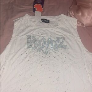 White Sleeveless Top